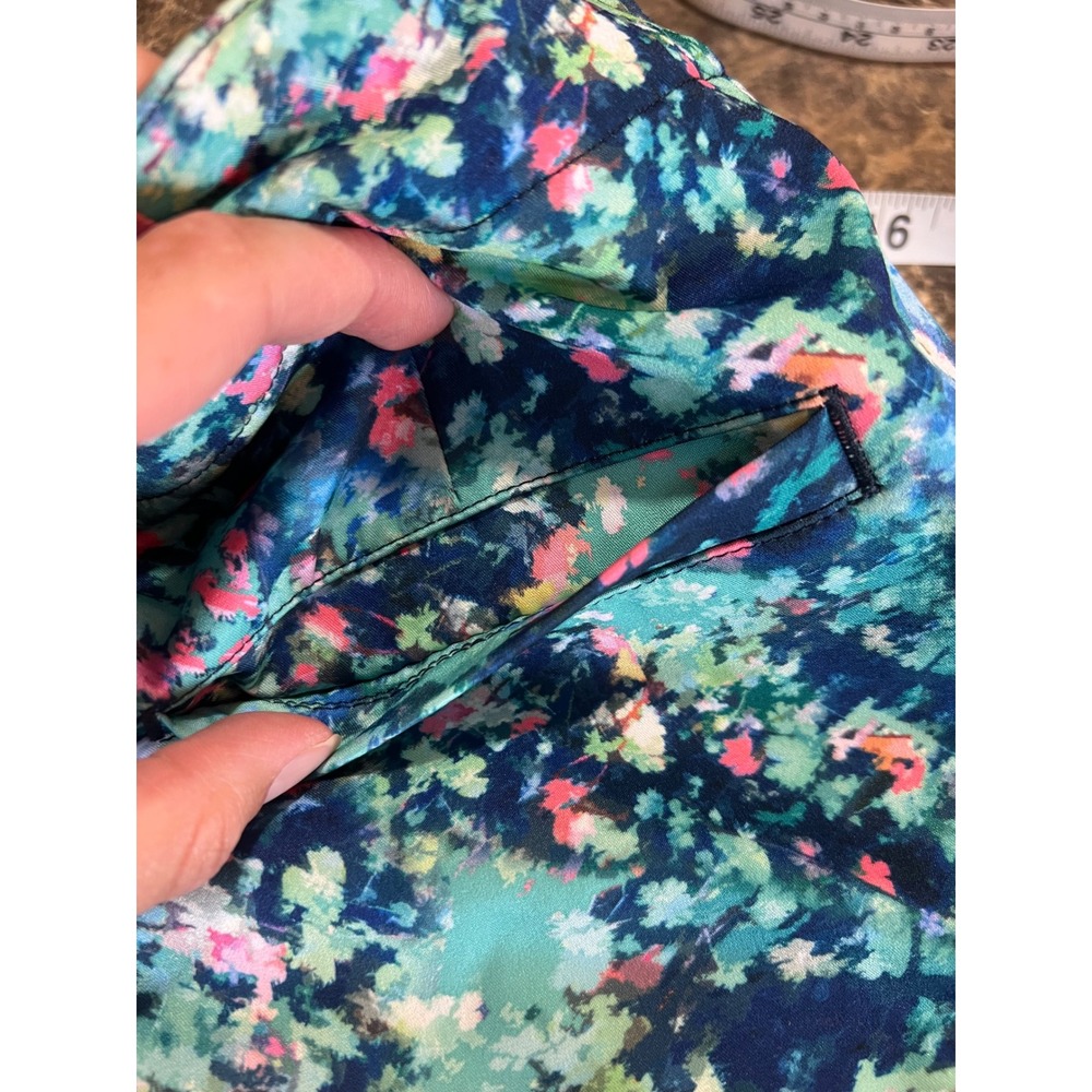 Lady Hagen Womens Blue Floral Golf Skort Size 6 Pleated Athletic Skirt Shorts - Picture 4 of 9
